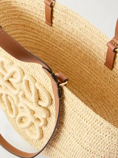 Loewe + Paula's Ibiza Eclipse Basket Medium Leather-trimmed Raffia Tote | Thumbnail 6 Loewe + Paula's Ibiza Eclipse Basket Medium Leather-trimmed Raffia Tote | Thumbnail 6