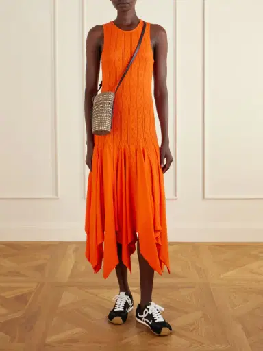 Loewe + Paula's Ibiza Braid Leather-trimmed Raffia Shoulder Bag | Thumbnail 3