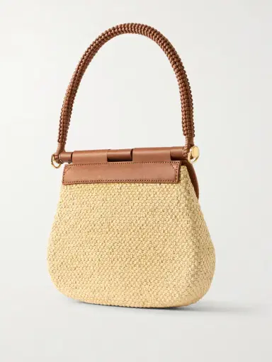 Loewe + Paula's Ibiza Pescador Medium Embellished Leather-trimmed Raffia Shoulder Bag | Thumbnail 4 Loewe + Paula's Ibiza Pescador Medium Embellished Leather-trimmed Raffia Shoulder Bag | Thumbnail 4