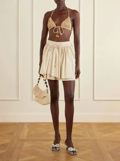 Loewe + Paula's Ibiza Ola Medium Embellished Raffia Shoulder Bag | Thumbnail 3 Loewe + Paula's Ibiza Ola Medium Embellished Raffia Shoulder Bag | Thumbnail 3