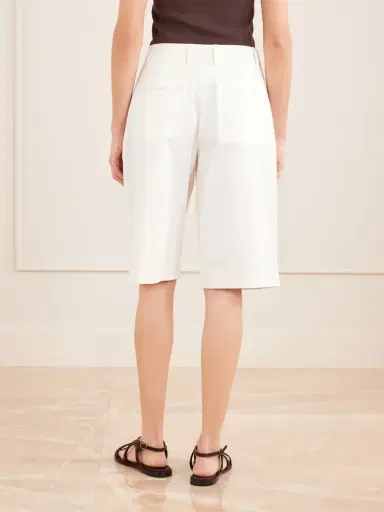 Matteau Pleated Organic Cotton-blend Twill Shorts | Thumbnail 4 Matteau Pleated Organic Cotton-blend Twill Shorts | Thumbnail 4