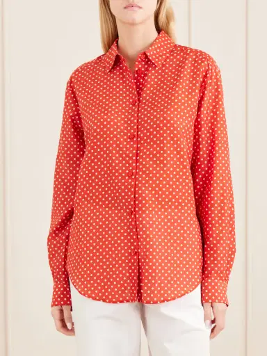 Matteau Polka Dots Organic Cotton Blend Shirt | Thumbnail 3 Matteau Polka Dots Organic Cotton Blend Shirt | Thumbnail 3