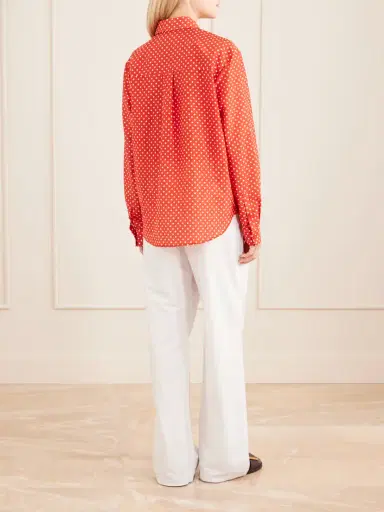 Matteau Polka Dots Organic Cotton Blend Shirt | Thumbnail 4 Matteau Polka Dots Organic Cotton Blend Shirt | Thumbnail 4