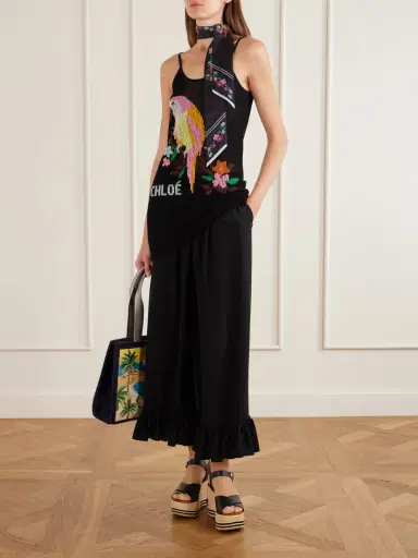 Chloé Printed Silk Scarf | Thumbnail 2