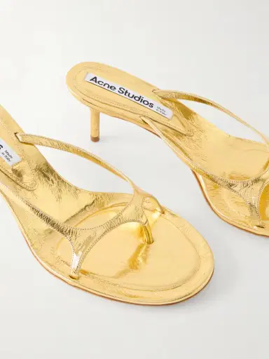 Acne Studios 60 Metallic Patent-leather Sandals | Thumbnail 5 Acne Studios 60 Metallic Patent-leather Sandals | Thumbnail 5