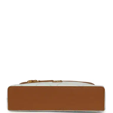 Chanel Chanel Coco Beach Top Handle Long Vanity Case with Chain Light Blue Denim and Brown Calfskin Gold Hardware | Thumbnail 6