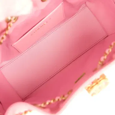 Chanel Chanel Mini 25 Hobo Bag Pink Caviar Antique Gold Hardware | Thumbnail 8