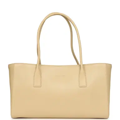Chanel Chanel Small Cerf Shopping Bag Beige Calfskin Gold Hardware | Thumbnail 4 Chanel Chanel Small Cerf Shopping Bag Beige Calfskin Gold Hardware | Thumbnail 4