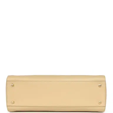 Chanel Chanel Small Cerf Shopping Bag Beige Calfskin Gold Hardware | Thumbnail 6 Chanel Chanel Small Cerf Shopping Bag Beige Calfskin Gold Hardware | Thumbnail 6