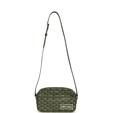 goyard Goyard Goyardine Khaki Cap Vert PM Bag Palladium Hardware | Thumbnail 7