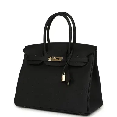 HERMÈS Hermes Birkin 30 Black Togo Permabrass Hardware | Thumbnail 5 HERMÈS Hermes Birkin 30 Black Togo Permabrass Hardware | Thumbnail 5
