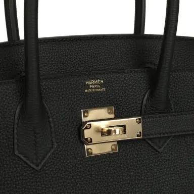 HERMÈS Hermes Birkin 30 Black Togo Permabrass Hardware | Thumbnail 7 HERMÈS Hermes Birkin 30 Black Togo Permabrass Hardware | Thumbnail 7