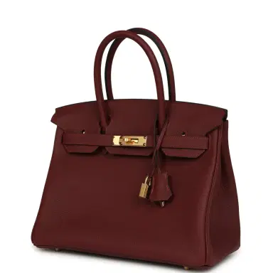 HERMÈS Hermes Birkin 30 Rouge H Togo Gold Hardware | Thumbnail 5 HERMÈS Hermes Birkin 30 Rouge H Togo Gold Hardware | Thumbnail 5