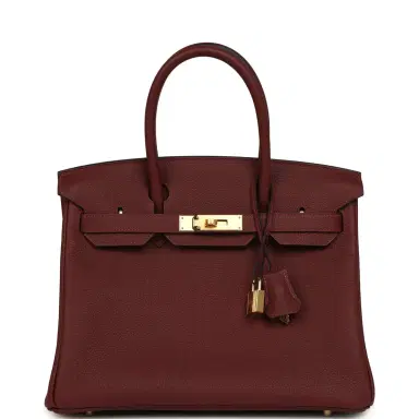 HERMÈS Hermes Birkin 30 Rouge H Togo Gold Hardware | Thumbnail 1 HERMÈS Hermes Birkin 30 Rouge H Togo Gold Hardware | Thumbnail 1