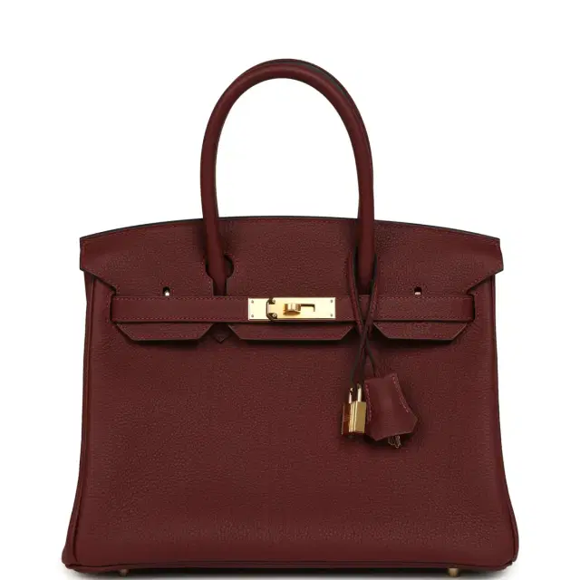 hermes Hermes Birkin 30 Rouge H Togo Gold Hardware