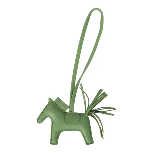 hermes Hermes Rodeo Bag Charm PM Vert Criquet Milo Lambskin