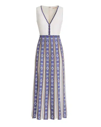 Emporio Sirenuse Cinzia Dress in Blue Horizon Print | Thumbnail 1 Emporio Sirenuse Cinzia Dress in Blue Horizon Print | Thumbnail 1