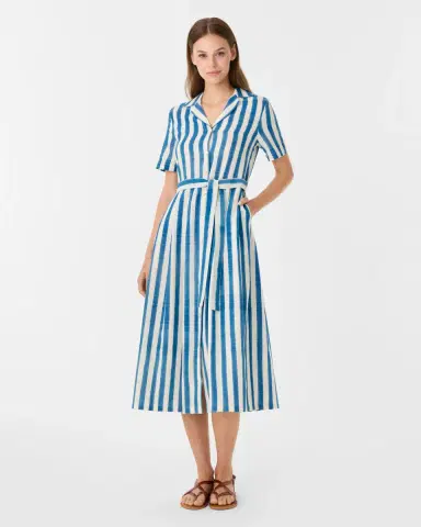 Emporio Sirenuse Claudia Dress in Ikat Stripes | Thumbnail 2 Emporio Sirenuse Claudia Dress in Ikat Stripes | Thumbnail 2