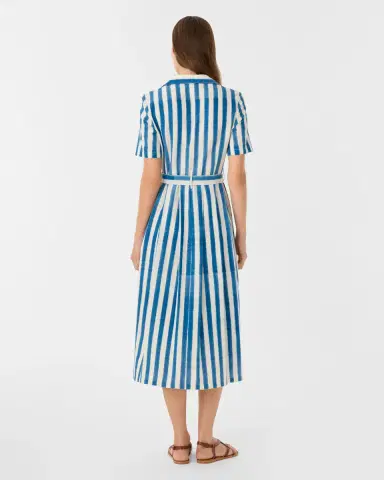 Emporio Sirenuse Claudia Dress in Ikat Stripes | Thumbnail 5 Emporio Sirenuse Claudia Dress in Ikat Stripes | Thumbnail 5
