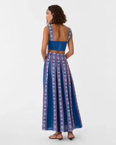 Emporio Sirenuse Dalia Top in Blue Horizon Print | Thumbnail 11 Emporio Sirenuse Dalia Top in Blue Horizon Print | Thumbnail 11