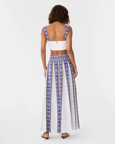 Emporio Sirenuse Dalia Top in Blue Horizon Print | Thumbnail 5 Emporio Sirenuse Dalia Top in Blue Horizon Print | Thumbnail 5