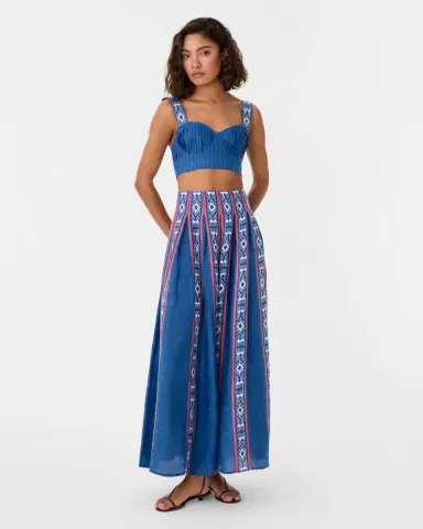 Emporio Sirenuse Dalia Top in Blue Horizon Print | Thumbnail 10 Emporio Sirenuse Dalia Top in Blue Horizon Print | Thumbnail 10