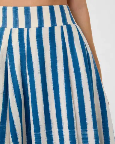 Emporio Sirenuse Flaminia Skirt in Ikat Stripes | Thumbnail 3 Emporio Sirenuse Flaminia Skirt in Ikat Stripes | Thumbnail 3