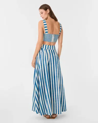 Emporio Sirenuse Flaminia Skirt in Ikat Stripes | Thumbnail 5 Emporio Sirenuse Flaminia Skirt in Ikat Stripes | Thumbnail 5