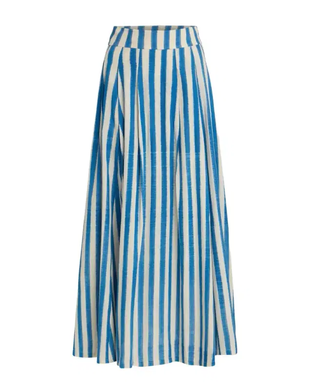 Flaminia Skirt in Ikat Stripes