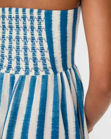 Emporio Sirenuse Johanna Dress in Ikat Stripes | Thumbnail 6 Emporio Sirenuse Johanna Dress in Ikat Stripes | Thumbnail 6