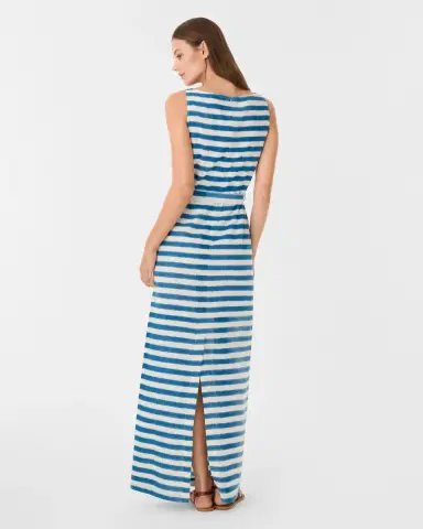 Emporio Sirenuse Kimi Dress in Ikat Stripes | Thumbnail 4 Emporio Sirenuse Kimi Dress in Ikat Stripes | Thumbnail 4