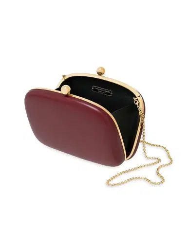 Carolina Herrera Women's Vega Leather Clutch | Thumbnail 3