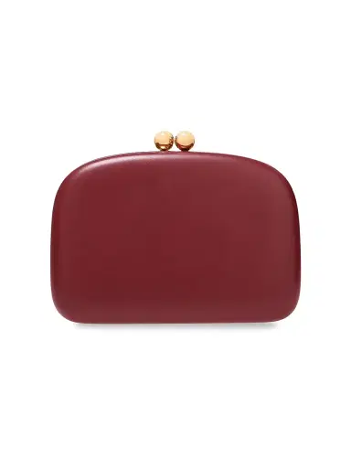 Carolina Herrera Women's Vega Leather Clutch | Thumbnail 1