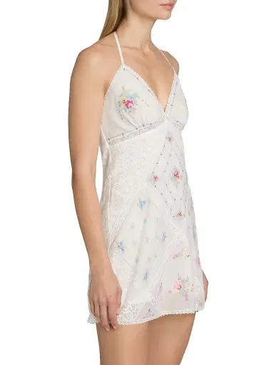 LoveShackFancy Women's Elira Embroidered Cotton Minidress | Thumbnail 4 LoveShackFancy Women's Elira Embroidered Cotton Minidress | Thumbnail 4