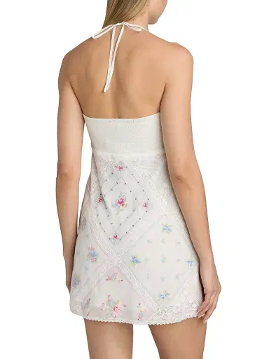 LoveShackFancy Women's Elira Embroidered Cotton Minidress | Thumbnail 5 LoveShackFancy Women's Elira Embroidered Cotton Minidress | Thumbnail 5