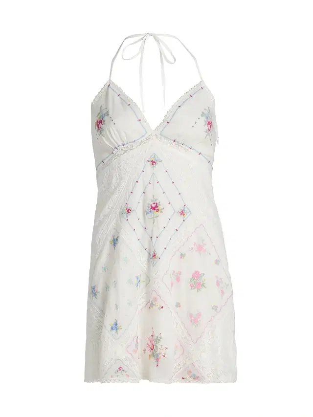 LoveShackFancy Women's Elira Embroidered Cotton Minidress - Rainbow Sprinkles