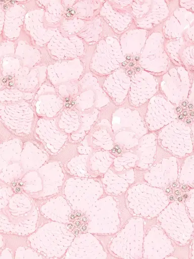 LoveShackFancy Women's Aleria Floral-Sequin A-Line Minidress - Pink - Size 10 | Thumbnail 7 LoveShackFancy Women's Aleria Floral-Sequin A-Line Minidress - Pink - Size 10 | Thumbnail 7