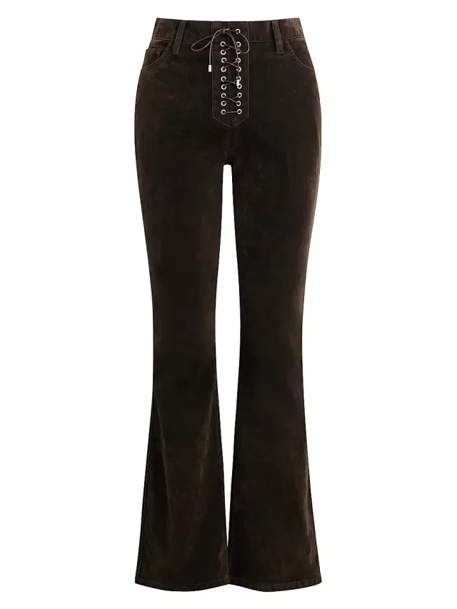 Joe's Jeans Women's X WeWoreWhat The Ralph Suede Bootcut Jeans - Dark Chocolate