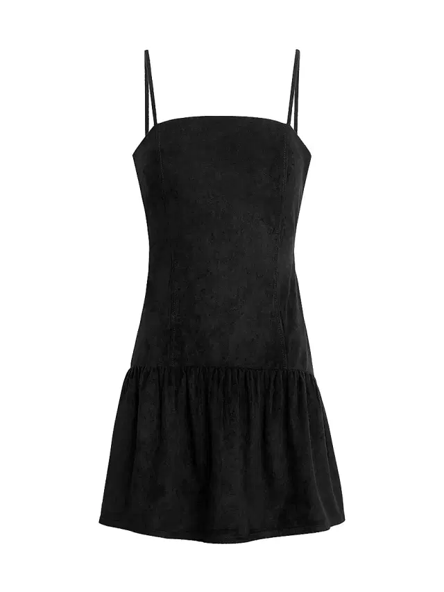 Joe's Jeans Women's  X WeWoreWhat The Destynee Faux-Suede Minidress - Black
