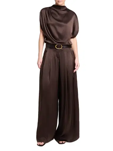 TWP Women's Drew Pleated Silk-Blend Wide-Leg Pants | Thumbnail 2 TWP Women's Drew Pleated Silk-Blend Wide-Leg Pants | Thumbnail 2