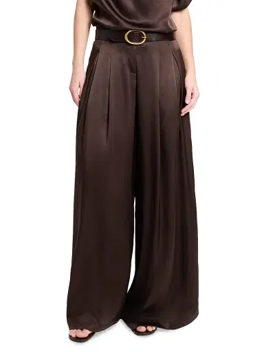 TWP Women's Drew Pleated Silk-Blend Wide-Leg Pants | Thumbnail 3 TWP Women's Drew Pleated Silk-Blend Wide-Leg Pants | Thumbnail 3