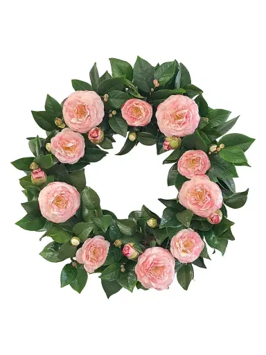Winward Home Everyday Newness Refresh Faux-Camellia Wreath | Thumbnail 1 Winward Home Everyday Newness Refresh Faux-Camellia Wreath | Thumbnail 1