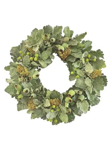 Winward Home Everyday Newness Refresh Imitation Dusty Miller Wreath | Thumbnail 1 Winward Home Everyday Newness Refresh Imitation Dusty Miller Wreath | Thumbnail 1