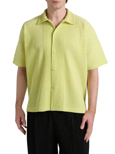 Homme Plissé Issey Miyake Men's Monthly Colors: May Knit Shirt - Black - Size XL | Thumbnail 3 Homme Plissé Issey Miyake Men's Monthly Colors: May Knit Shirt - Black - Size XL | Thumbnail 3