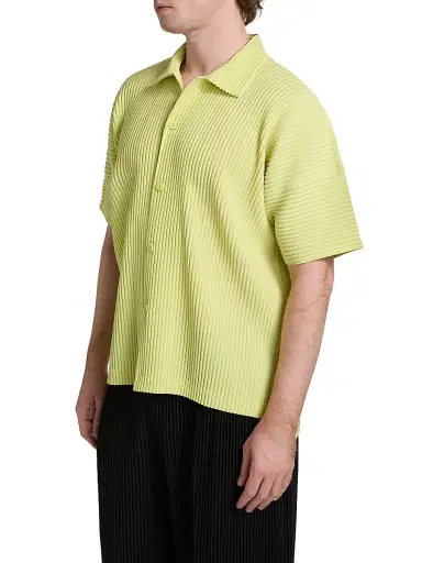 Homme Plissé Issey Miyake Men's Monthly Colors: May Knit Shirt - Black - Size XL | Thumbnail 4 Homme Plissé Issey Miyake Men's Monthly Colors: May Knit Shirt - Black - Size XL | Thumbnail 4