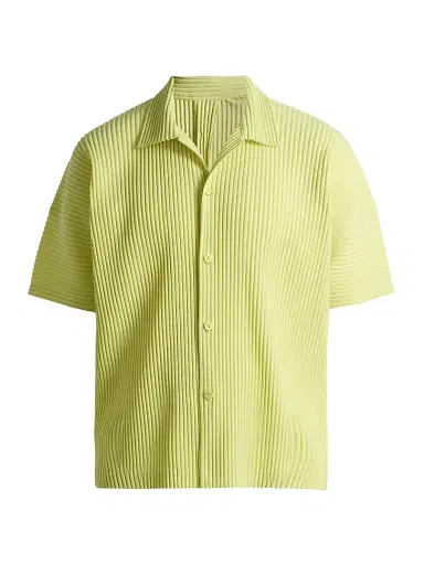 Homme Plissé Issey Miyake Men's Monthly Colors: May Knit Shirt - Black - Size XL | Thumbnail 1 Homme Plissé Issey Miyake Men's Monthly Colors: May Knit Shirt - Black - Size XL | Thumbnail 1