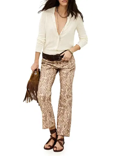 Ba&sh Women's Viviana Pointelle-Knit Cardigan | Thumbnail 2 Ba&sh Women's Viviana Pointelle-Knit Cardigan | Thumbnail 2
