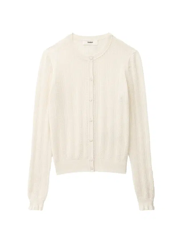 ba & sh Women's Viviana Pointelle-Knit Cardigan - Ecru