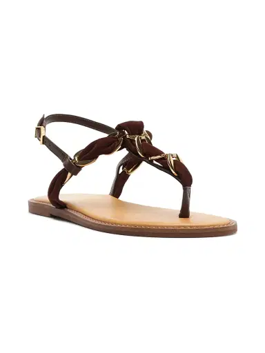Schutz Women's Camellia Leather Slingback Sandals - Root Brown | Thumbnail 2 Schutz Women's Camellia Leather Slingback Sandals - Root Brown | Thumbnail 2