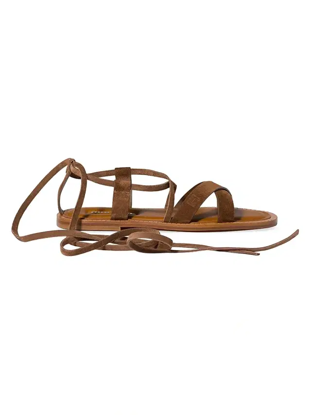 Miu Miu Women's Suede Sandals - Brown